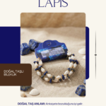 Lapis Lazuli Doğal Taşlı Derin Mavi Bileklik